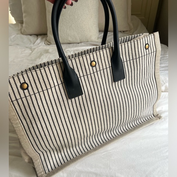 SAINT LAURENT RIVE GAUCHE STRIPE TOTE - Picture 4 of 7